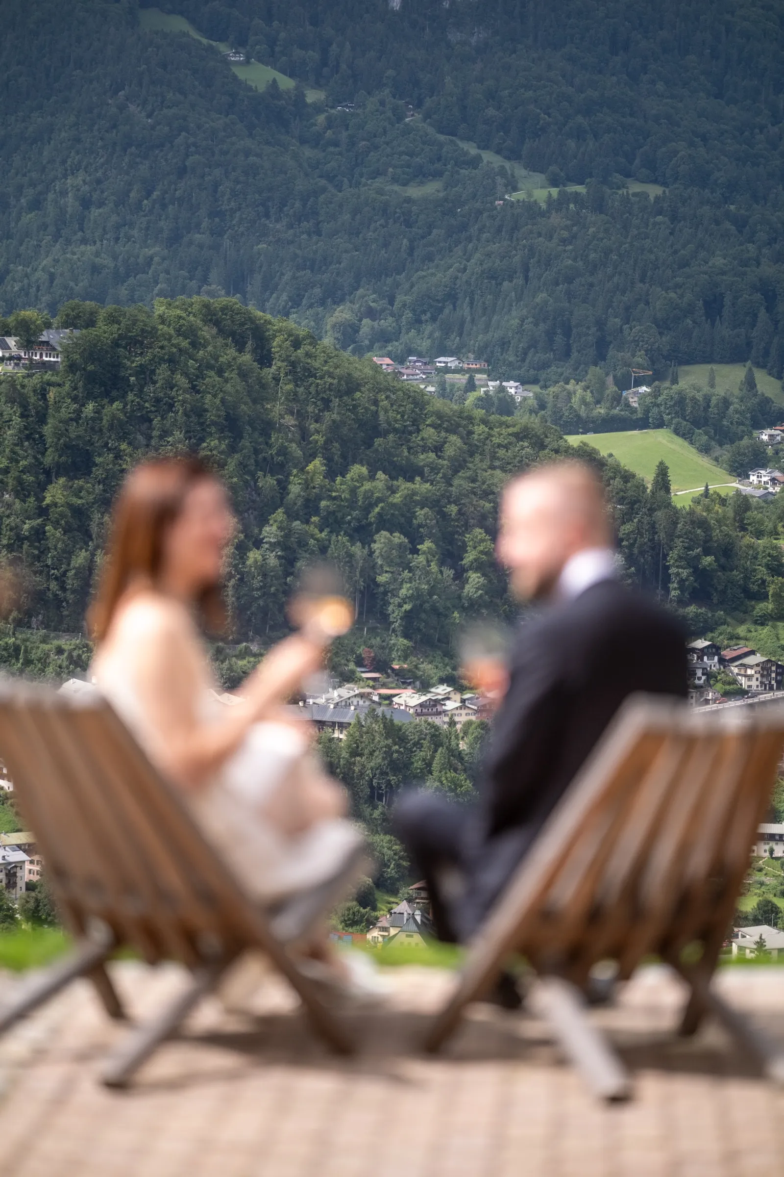 Wedding reception photograph in Glassline client gallery
